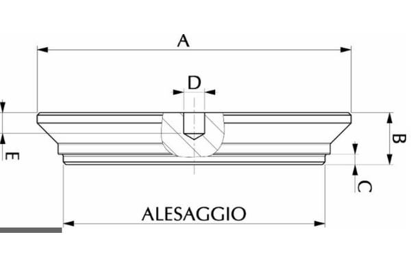 Obrázek k výrobku 48290 - dno válce 80 mm s dírou