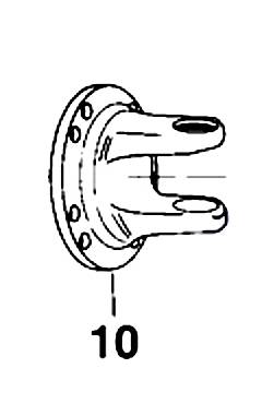 Obrázek k výrobku 16943 - FLANGE YOKE CAT. 5 2 DISKS
