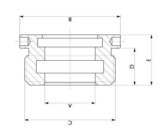 Obrázek k výrobku 55829 - krátké víko hydraulického válce 25/16