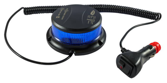 Obrázek k výrobku 62170 - LED zábleskový maják modrý 12-24V