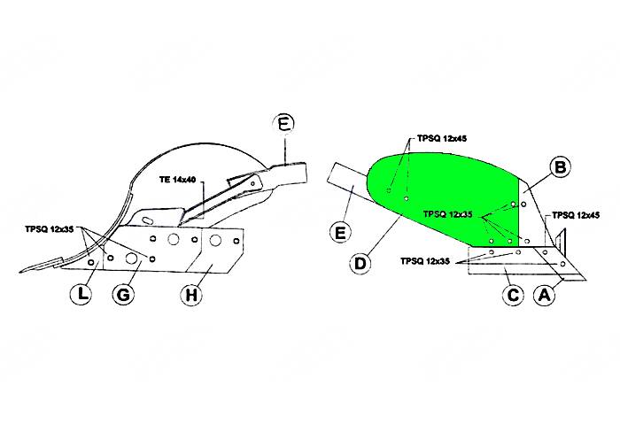 Obrázek k výrobku 52244 - MOULDBOARD RH