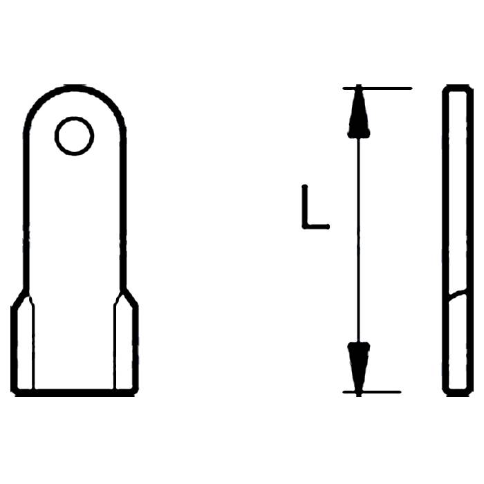 Obrázek k výrobku 42302 - Nůž mulčovací 130mm, 40x6