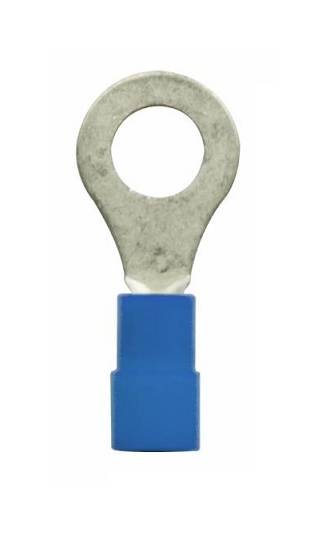 Obrázek k výrobku 37245 - očko izolované modré 6,4 mm, 1-2,5 mm2