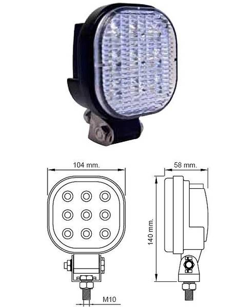 Obrázek k výrobku 17293 - Pracovní světlo LED 12/24V 1000LM