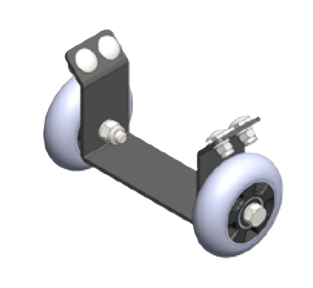 Obrázek k výrobku 63094 - Přídavná kolečka na koncovku hadici vysavače listí