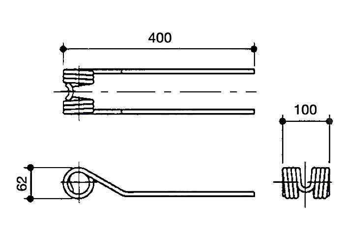 Obrázek k výrobku 57464 - Pružina obraceče 62x100x400