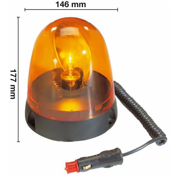 Obrázek k výrobku 9194 - Rotační Maják magnetický  12/24V, serie ONE