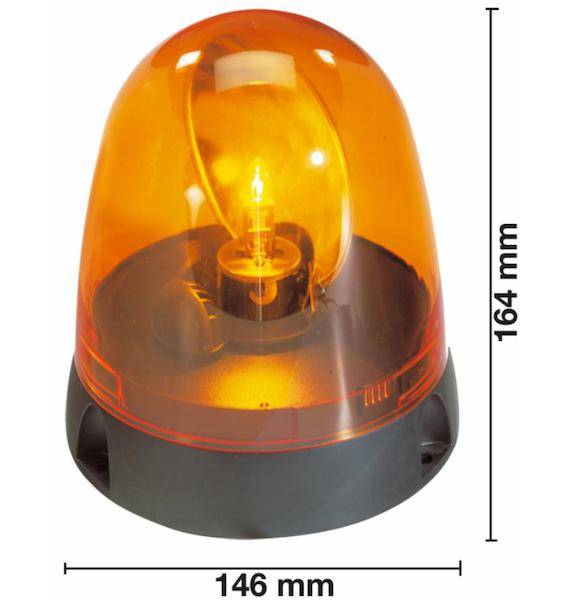 Obrázek k výrobku 9226 - Rotační maják na montáž 12/24V, serie ONE