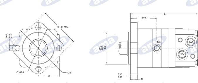Specifikace - Hydraulický motor Danfoss WS400
