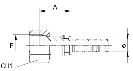 Specifikace - Lis. armatura s vnitřním závitem ORFS, 3/8", 11/16"