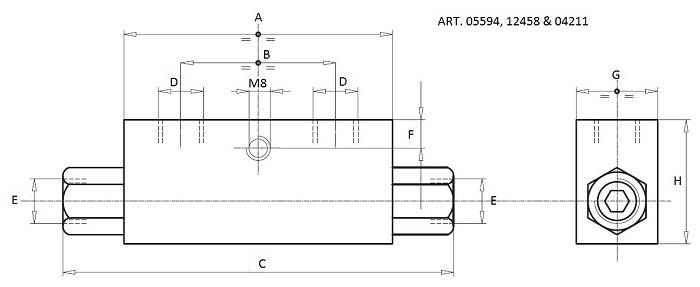 Specifikace - Zámek hydrauliky 1,2" - 1/2"