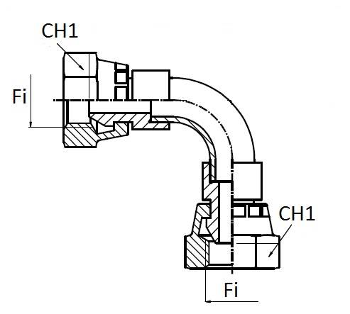 Specifikace - Závitová redukce BSP 90° samice/samice 1/4"