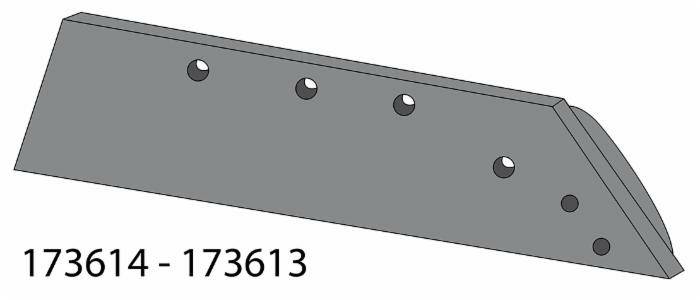 Obrázek k výrobku 52266 - Výměnná špice radlice/ostří - pravé 16"