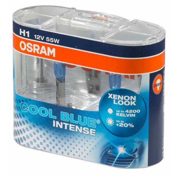 Obrázek k výrobku 59527 - Žárovka 12V 55W, H7, PX26d (krabička 2 ks) modrá, OSRAM