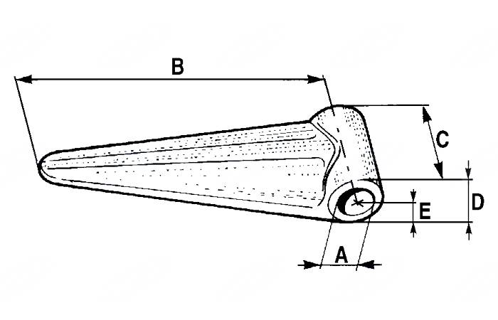 Obrázek k výrobku 60116 - Zavěšení bočnice 92 x 12 mm