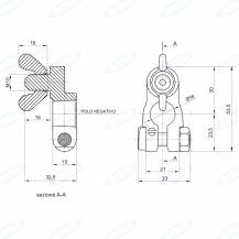 Obrázek k výrobku 61573 - - bateriová svorka, M10