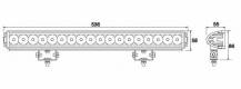 Obrázek k výrobku 57310 -  LED hliníková světelná rampa-18LED, 12-28V, 4050 LM