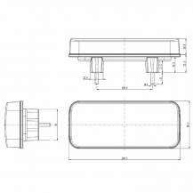 Obrázek k výrobku 62155 - 12V LED zadní světlo s pohyblivým blinkrem