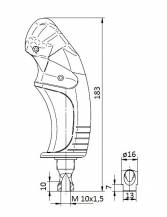 Obrázek k výrobku 21283 - 2 tlačítkový ergonomicky tvarovaný joystick