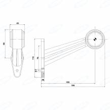 Obrázek k výrobku 47696 - Boční LED světlo (červené + bílé)
