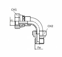 Obrázek k výrobku 58963 - BSP REDUKCE SAMEC/SAMICE  90° 3/4" / 3/4"