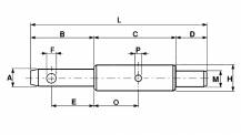 Obrázek k výrobku 55991 - Čep 22x28x22 mm