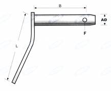 Obrázek k výrobku 2820 - Čep 25/123 mm