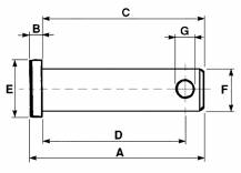 Obrázek k výrobku 12976 - Čep s čtvercovou hlavou 18x65mm