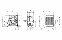Obrázek k výrobku 23078 - chladič hydrauliky 12V ,25-150l-hliník