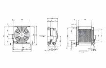 Obrázek k výrobku 23079 - chladič hydrauliky 24V ,25-150l-hliník