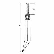 Obrázek k výrobku 10479 - Čtyřhranný hřeb pro rotační brány typu 4 270x64mm