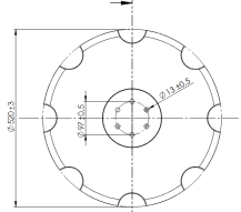 Obrázek k výrobku 63127 - Disk ozubený vydutý Ø 520/5mm vhodný pro BEDNAR