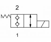 Obrázek k výrobku 59583 - Dvoucestný ventil 24 V oboustranně blokovaný