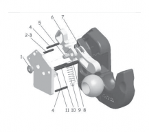 Mechanismus upínacího háku 0GRI