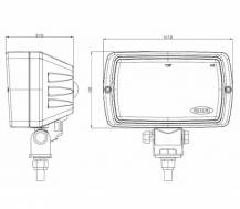 Obrázek k výrobku 59881 - Halogenové pracovní světlo 168x100mm