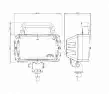 Obrázek k výrobku 59884 - Halogenové pracovní světlo 168x100mm s držadlem a vypínačem