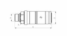 Obrázek k výrobku 54986 - Hydraulická rychlospojka Faster M1/2",připojení/odpojení pod tlakem - samice