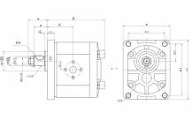 Obrázek k výrobku 40630 - Hydraulické čerpadlo GR 2 ECO, 20 ccm levotočivé