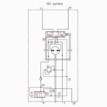 Obrázek k výrobku 62265 - Hydraulické řízení DANFOSS VSPP 80cc LS s předřadným ventilem