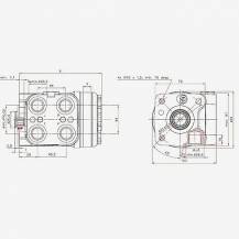 Obrázek k výrobku 62265 - Hydraulické řízení DANFOSS VSPP 80cc LS s předřadným ventilem