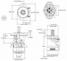 Obrázek k výrobku 62326 - Hydraulický motor DANFOSS OMP X 315