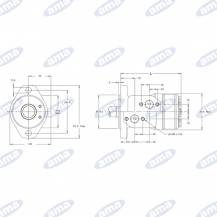 Obrázek k výrobku 59913 - Hydraulický motor Danfoss WP80