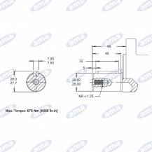 Obrázek k výrobku 59936 - Hydraulický motor Danfoss WR320