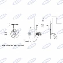 Obrázek k výrobku 59939 - Hydraulický motor Danfoss WS100