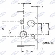 Obrázek k výrobku 59945 - Hydraulický motor Danfoss WS400