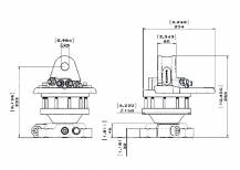 Obrázek k výrobku 55558 - Hydraulický rotátor s RH přírubou 3,5 tun