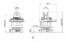 Obrázek k výrobku 55559 - Hydraulický rotátor s RH přírubou 5 tun