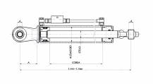 Obrázek k výrobku 60745 - Hydraulický třetí bod 640-1010mm, OKO/OKO