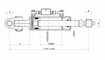 Obrázek k výrobku 57152 - Hydraulický třetí bod, délka 540 - 690 mm, OKO/KLOUB
