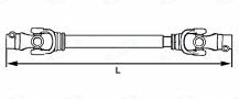 Obrázek k výrobku 54053 - Kardanová hřídel, 2. kategorie, 1100 mm